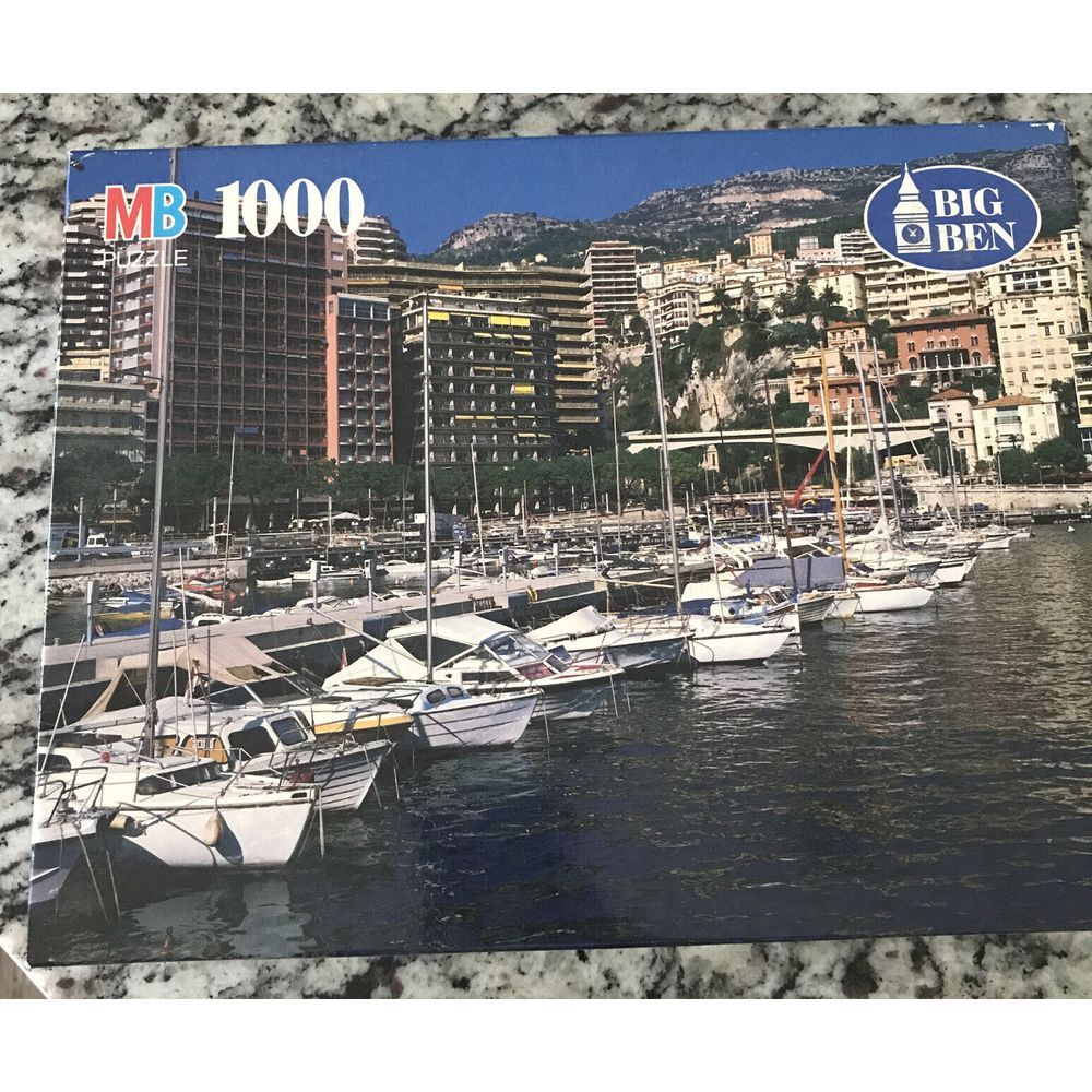 Monte Carlo Monaco Big Ben 1000 Piece Jigsaw Puzzle Vtg 1995 MB SEALED